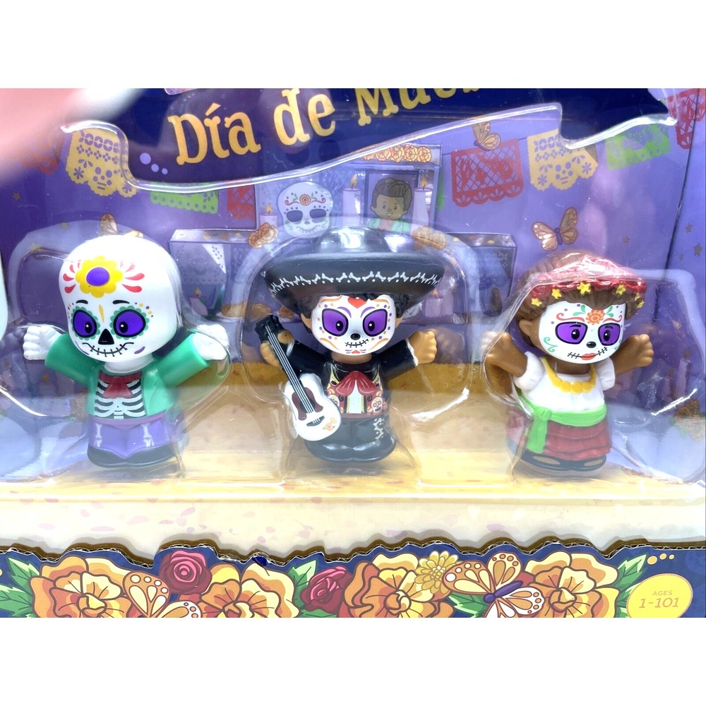 Fisher Price Little People Collector 3pc Set Day Of The Dead Dia De Los Muertos - Picture 4 of 4